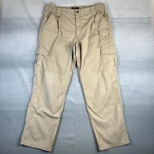 5.11 Tactical Taclite Pro Ripstop Cargo Pants Mens 38x32 Beige Range Duty